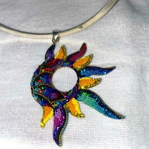 Handmade Pendent Necklace from Mexico. New and really beautiful